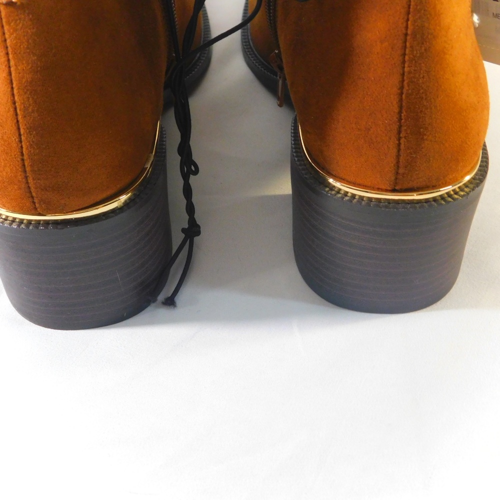 Liz Claiborne Brown Suede Buckle Ankle Boots – Size 8M - Picture 12 of 13